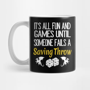 Saving Throw RPG Pen & Paper Roleplaying Mug